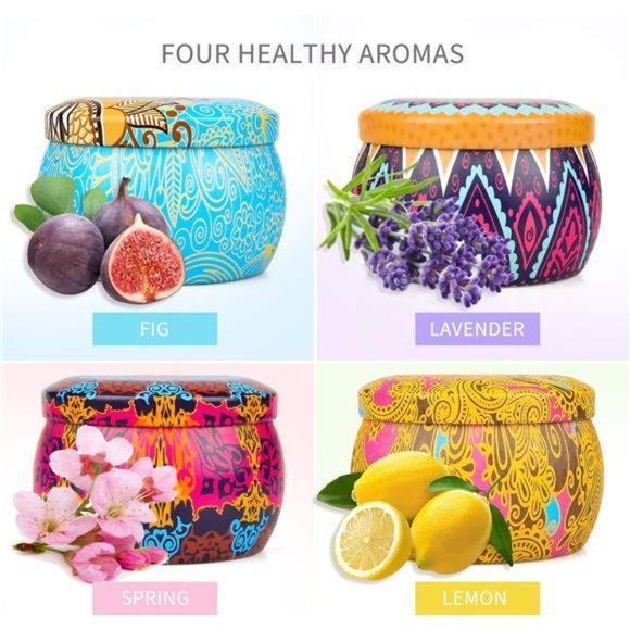 Scented Candles Gifts Set for Women, Aromatherapy Candles for Home Scented - Picture 2 of 6